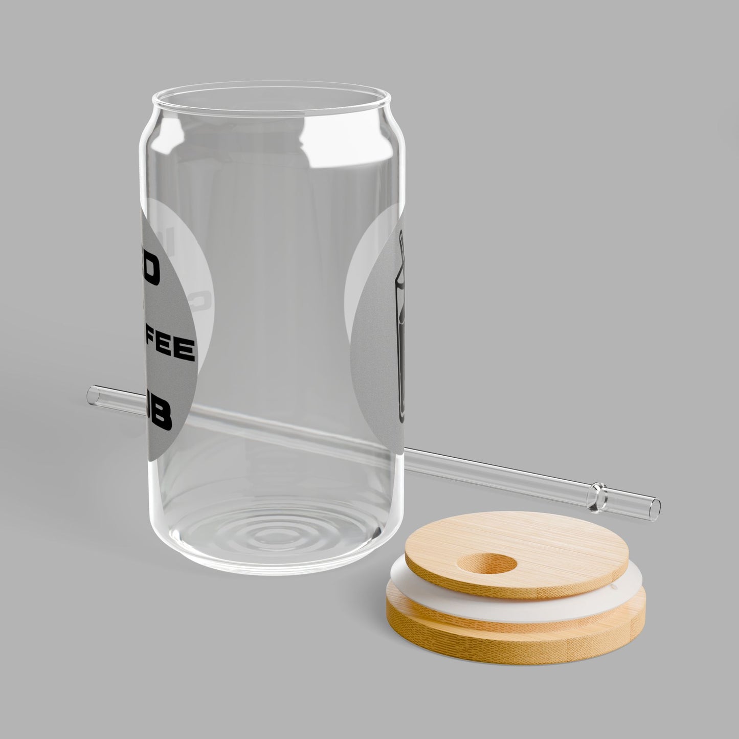 Iced Coffee Club Glass Sipper