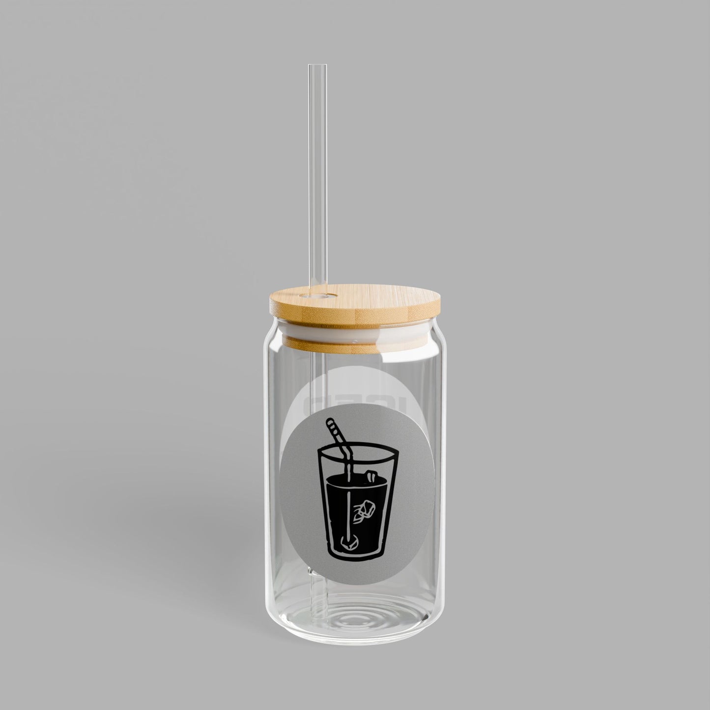 Iced Coffee Club Glass Sipper